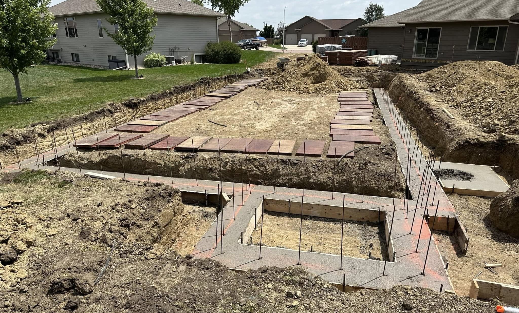 Concrete Footings construction visual representation