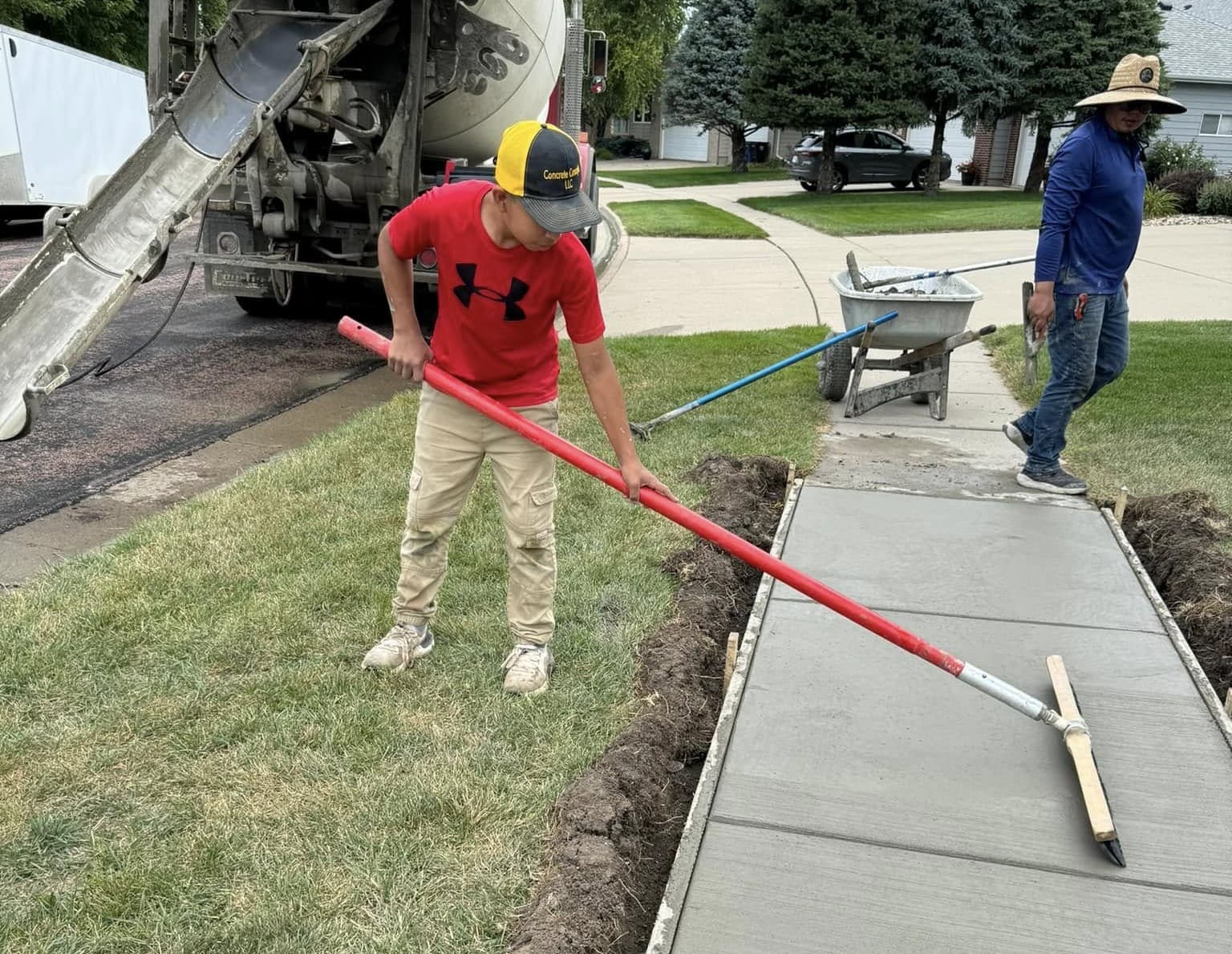 Concrete Sidewalk Building construction visual representation