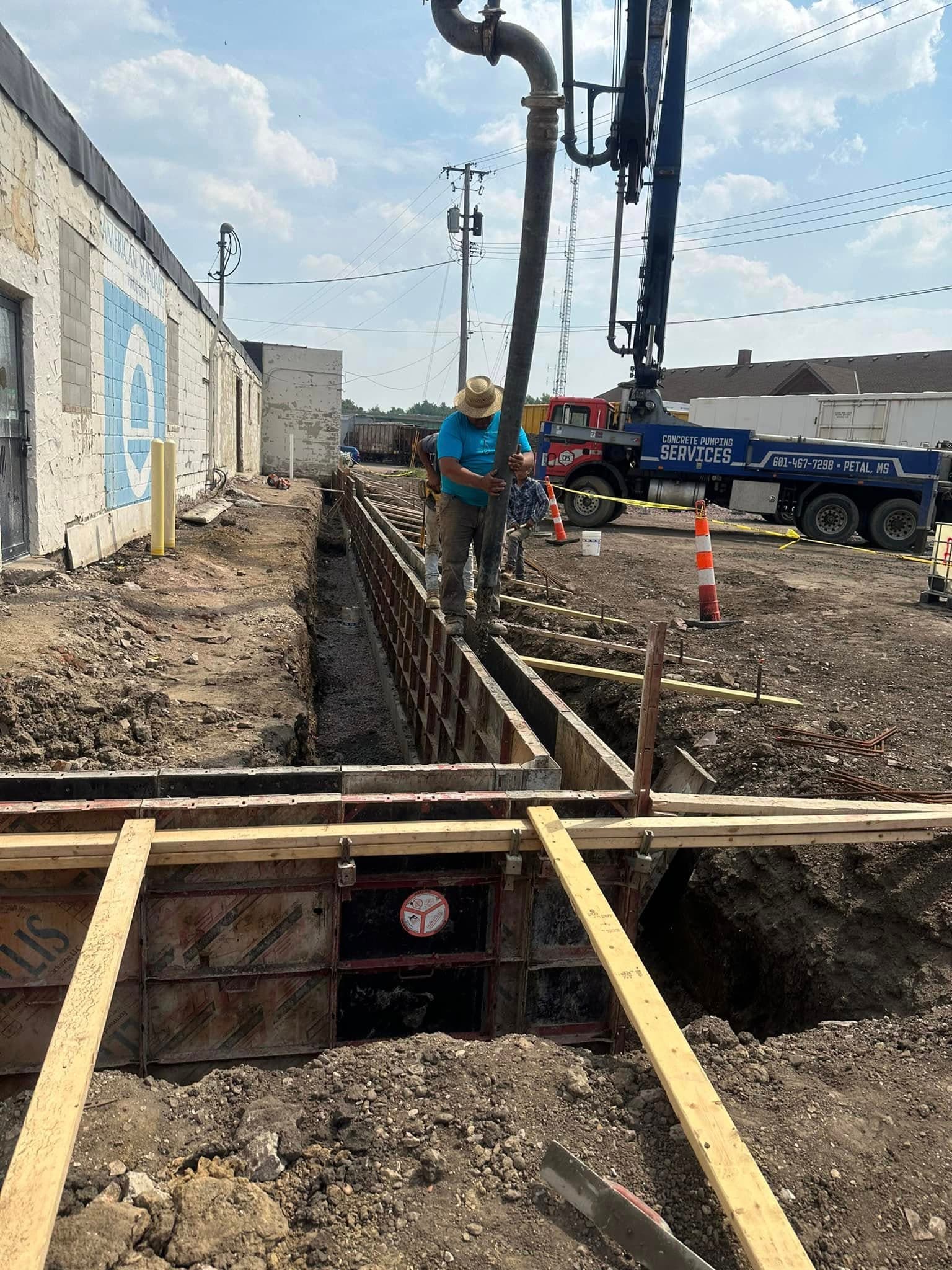 Foundation Installation construction visual representation